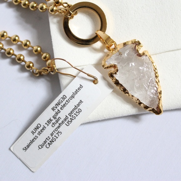 Gold Crystal Necklace - Picture 4 of 8